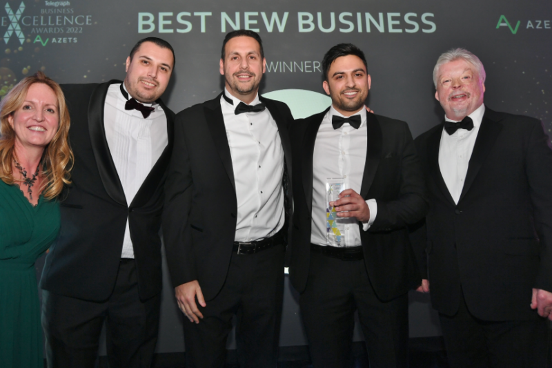 Funnel Boost celebrates 'Best New Business' win at the Peterborough